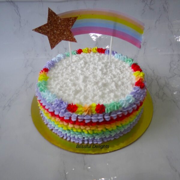 RAINBOW SURPRISE CAKE